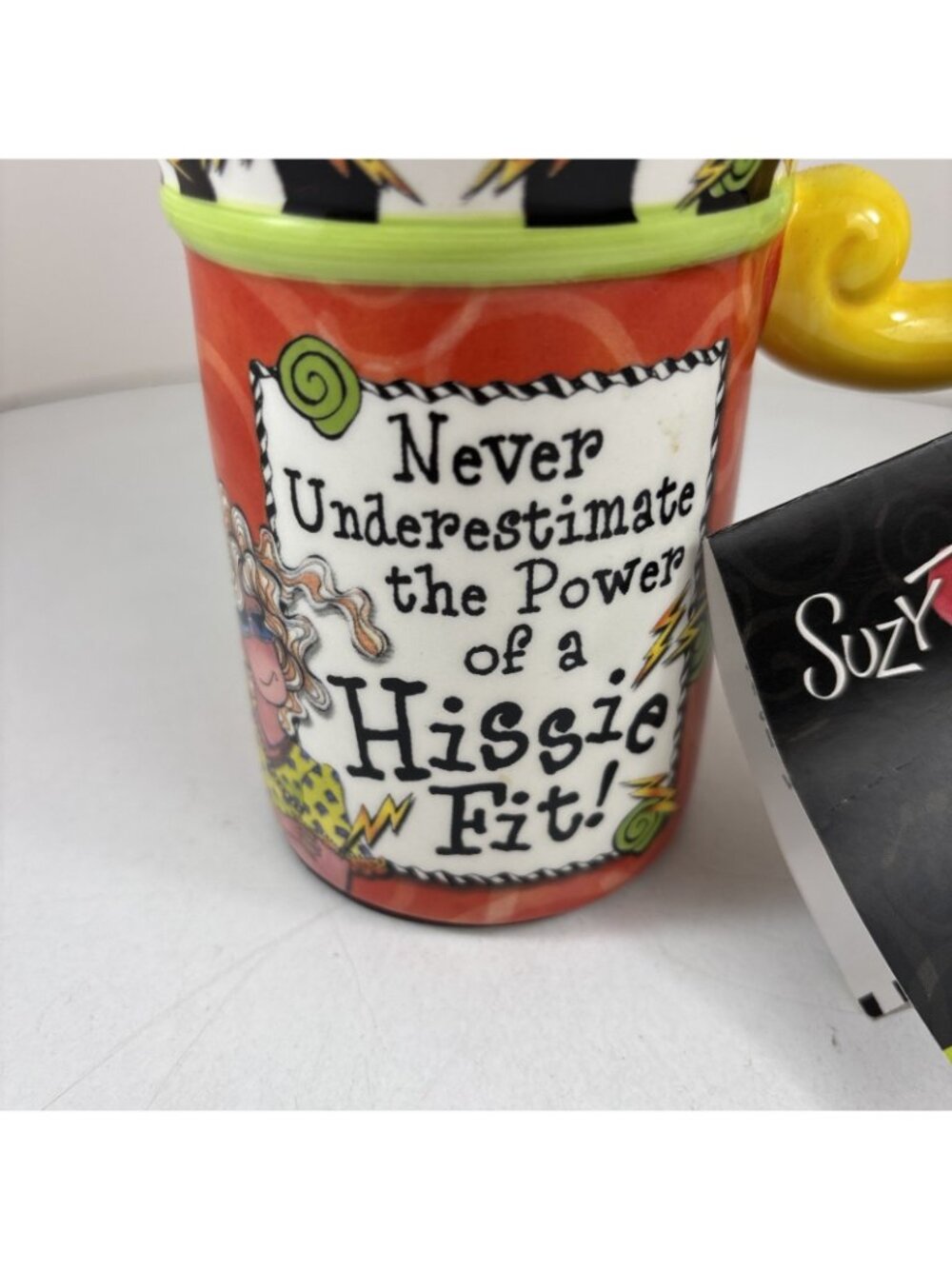 Suzy Toronto Travel Mug Never Underestimate Power Of A Hissie Fit Inspirational - Picture 2 of 6